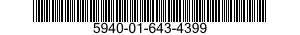 5940-01-643-4399 TERMINAL JUNCTION BLOCK,SECTIONAL 5940016434399 016434399