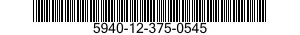 5940-12-375-0545 TERMINAL STRIP,GROUNDING 5940123750545 123750545