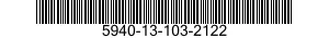 5940-13-103-2122 TERMINAL STRIP,GROUNDING 5940131032122 131032122