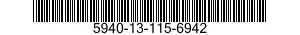 5940-13-115-6942 TERMINAL STRIP,GROUNDING 5940131156942 131156942