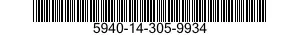 5940-14-305-9934 TERMINAL,FEEDTHRU 5940143059934 143059934