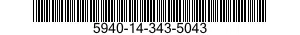 5940-14-343-5043 FERRULE,METALLIC SHIELDED CABLE,GROUNDING 5940143435043 143435043