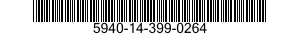 5940-14-399-0264 TERMINAL,FEEDTHRU 5940143990264 143990264