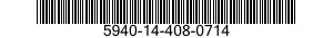 5940-14-408-0714 TERMINAL,FEEDTHRU 5940144080714 144080714