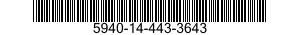 5940-14-443-3643 TERMINAL,STUD 5940144433643 144433643