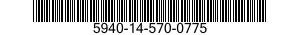 5940-14-570-0775 TERMINAL STRIP,GROUNDING 5940145700775 145700775