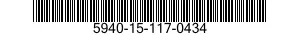 5940-15-117-0434 TERMINAL,STUD 5940151170434 151170434