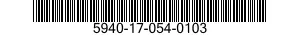 5940-17-054-0103 TERMINAL STRIP,GROUNDING 5940170540103 170540103