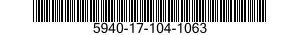 5940-17-104-1063 TERMINAL STRIP,GROUNDING 5940171041063 171041063