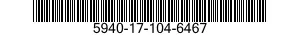 5940-17-104-6467 TERMINAL STRIP,GROUNDING 5940171046467 171046467