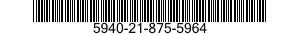 5940-21-875-5964 TERMINAL,LUG 5940218755964 218755964