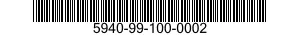 5940-99-100-0002 TERMINAL,FEEDTHRU 5940991000002 991000002
