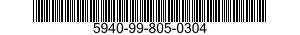 5940-99-805-0304 TERMINAL,QUICK DISCONNECT 5940998050304 998050304