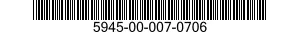 5945-00-007-0706 RELAY,ELECTROMAGNETIC 5945000070706 000070706