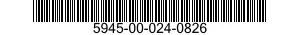 5945-00-024-0826 RELAY,ELECTROMAGNETIC 5945000240826 000240826