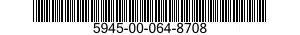 5945-00-064-8708 RELAY,ELECTROMAGNETIC 5945000648708 000648708