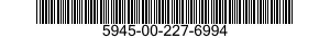 5945-00-227-6994 RELAY,ELECTROMAGNETIC 5945002276994 002276994