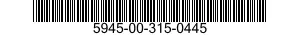 5945-00-315-0445  5945003150445 003150445