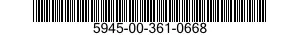 5945-00-361-0668  5945003610668 003610668