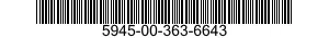 5945-00-363-6643  5945003636643 003636643