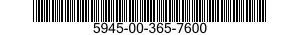 5945-00-365-7600  5945003657600 003657600
