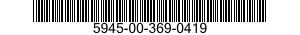 5945-00-369-0419 ARMATURE,RELAY 5945003690419 003690419