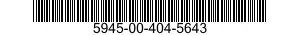 5945-00-404-5643 RELAY,ELECTROMAGNETIC 5945004045643 004045643