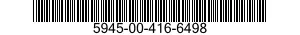 5945-00-416-6498 RELAY,ELECTROMAGNETIC 5945004166498 004166498