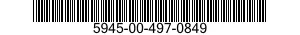 5945-00-497-0849 RELAY,ELECTROMAGNETIC 5945004970849 004970849