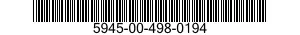 5945-00-498-0194 RELAY,ELECTROMAGNETIC 5945004980194 004980194