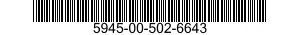 5945-00-502-6643  5945005026643 005026643