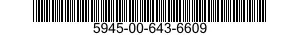 5945-00-643-6609 RELAY,ELECTROMAGNETIC 5945006436609 006436609