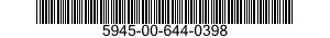 5945-00-644-0398 HEATING ELEMENT,ELECTRICAL,NONIMMERSION TYPE 5945006440398 006440398