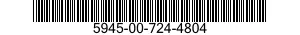 5945-00-724-4804 RELAY,ELECTROMAGNETIC 5945007244804 007244804