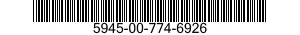 5945-00-774-6926 RELAY,ELECTROMAGNETIC 5945007746926 007746926