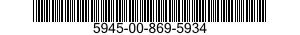 5945-00-869-5934 RELAY,ELECTROMAGNETIC 5945008695934 008695934
