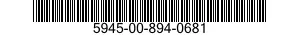 5945-00-894-0681 RELAY,ELECTROMAGNETIC 5945008940681 008940681