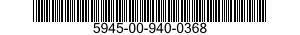5945-00-940-0368 RELAY SUBASSEMBLY 5945009400368 009400368