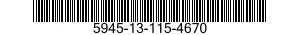 5945-13-115-4670 RELAY,ELECTROMAGNETIC 5945131154670 131154670