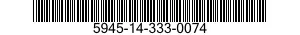 5945-14-333-0074 RESISTOR,FIXED,FILM 5945143330074 143330074