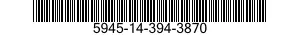 5945-14-394-3870 RELAY,ELECTROMAGNETIC 5945143943870 143943870