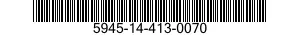 5945-14-413-0070 RELAY,ELECTROMAGNETIC 5945144130070 144130070