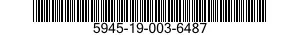 5945-19-003-6487 ELECTROMAGNETIC ACTUATOR 5945190036487 190036487