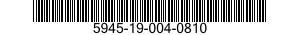 5945-19-004-0810 RELAY,THERMAL 5945190040810 190040810