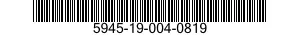 5945-19-004-0819 RELAY,THERMAL 5945190040819 190040819