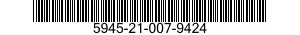 5945-21-007-9424 RELAY,ELECTROMAGNETIC 5945210079424 210079424