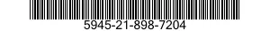 5945-21-898-7204 RELAY,ELECTROMAGNETIC 5945218987204 218987204