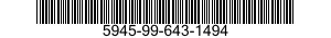 5945-99-643-1494 RELAY,ELECTROMAGNETIC 5945996431494 996431494