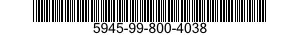5945-99-800-4038 RELAY,ELECTROMAGNETIC 5945998004038 998004038
