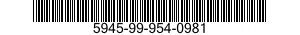 5945-99-954-0981  5945999540981 999540981